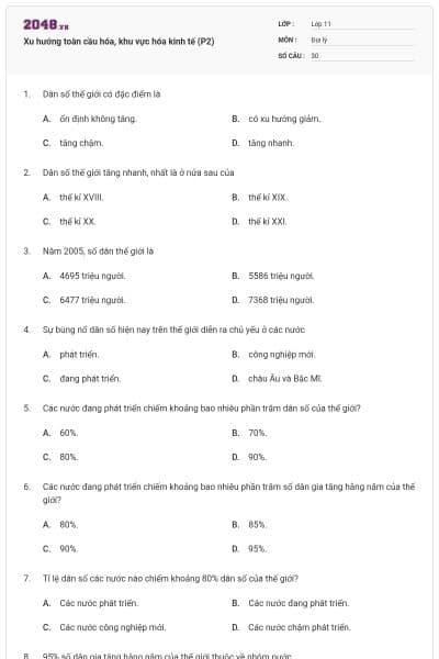 Xu hướng toàn cầu hóa, khu vực hóa kinh tế (P2)