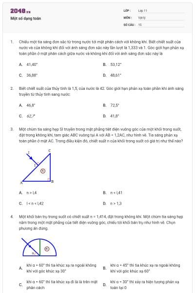 Một số dạng toán