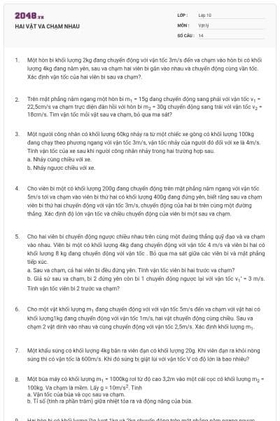 HAI VẬT VA CHẠM NHAU