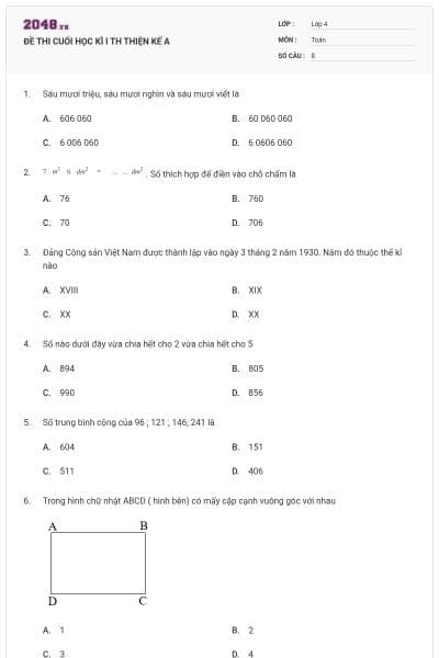 ĐỀ THI CUỐI HỌC KÌ I TH THIỆN KẾ A