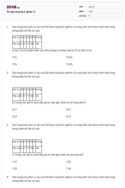 Ôn tập chương V (phần 1)