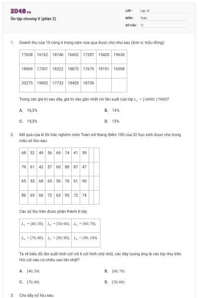 Ôn tập chương V (phần 2)