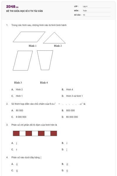 ĐỀ THI GIỮA HỌC KÌ II TH TÀI VĂN