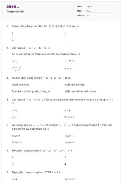 Ôn tập cuối năm