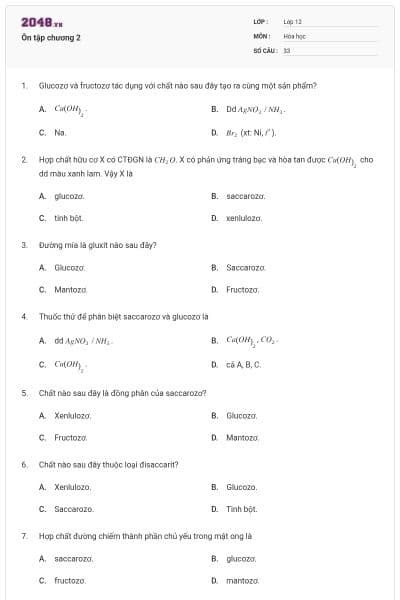 Ôn tập chương 2