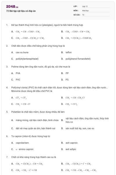 72 Bài tập vật liệu có đáp án