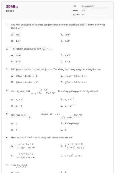 Đề số 9