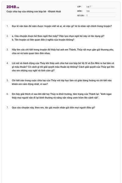 Cuộc chia tay của những con búp bê - Khánh Hoài