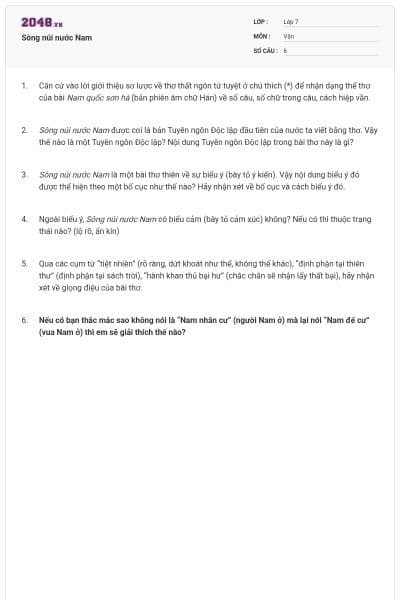 Sông núi nước Nam