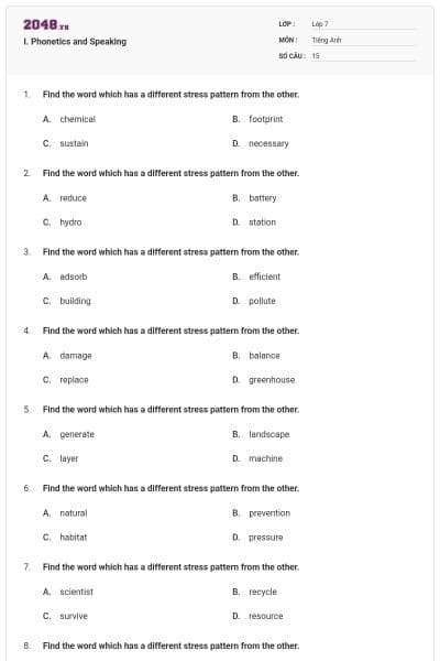 I. Phonetics and Speaking