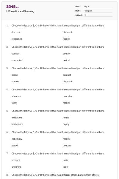 I. Phonetics and Speaking