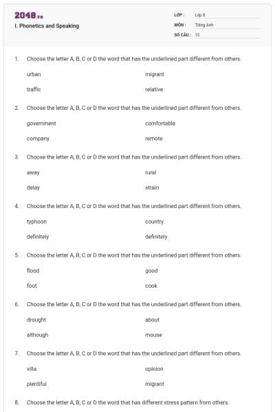 I. Phonetics and Speaking