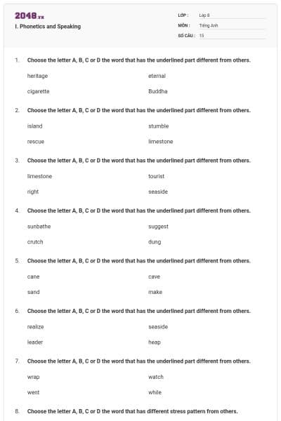 I. Phonetics and Speaking