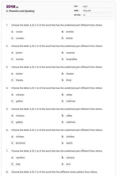 II. Phonetics and Speaking