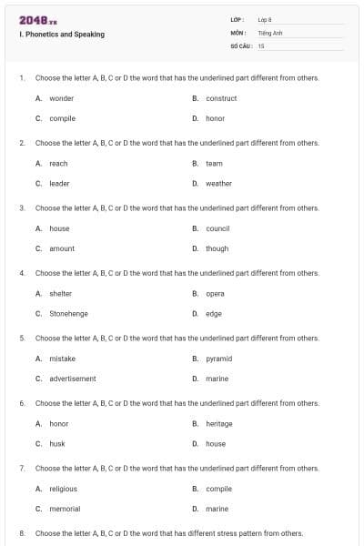 I. Phonetics and Speaking