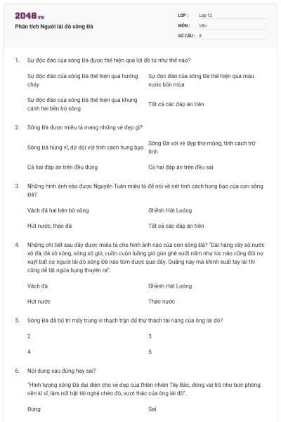 Phân tích Người lái đò sông Đà