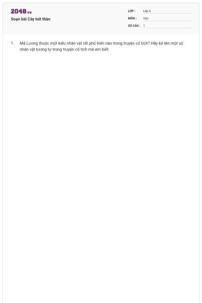 Soạn bài Cây bút thần