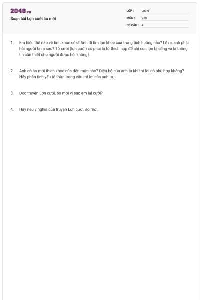 Soạn bài Lợn cưới áo mới