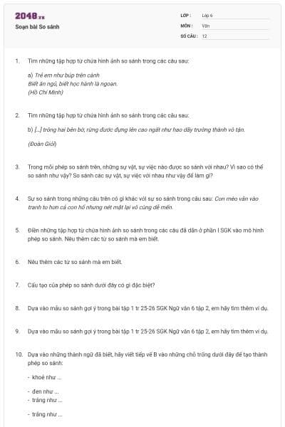 Soạn bài So sánh