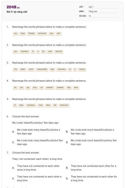 Bài 9: kỹ năng viết