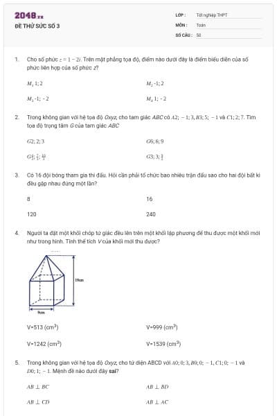 ĐỀ THỬ SỨC SỐ 3