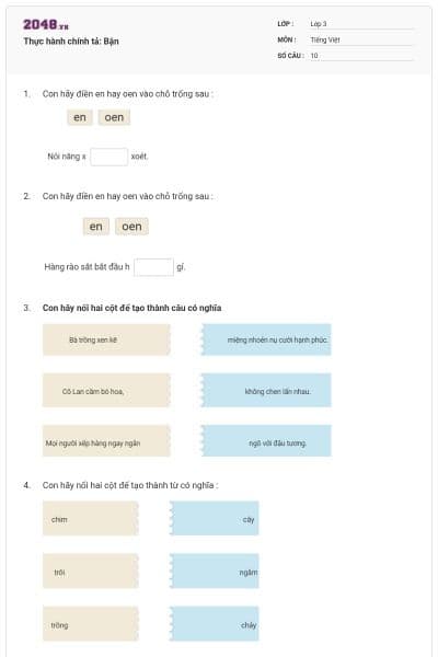 Thực hành chính tả: Bận