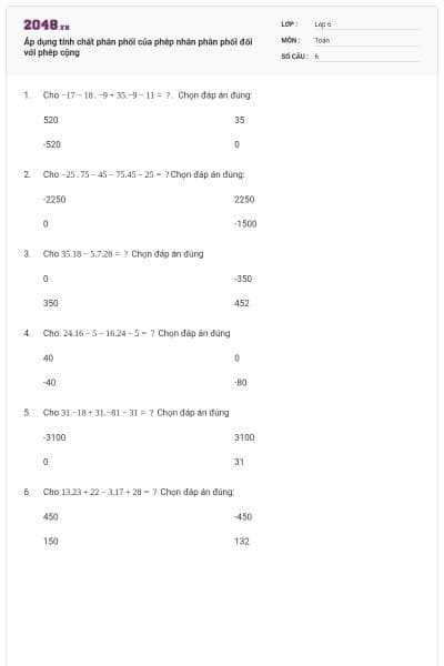 Áp dụng tính chất phân phối của phép nhân phân phối đối với phép cộng