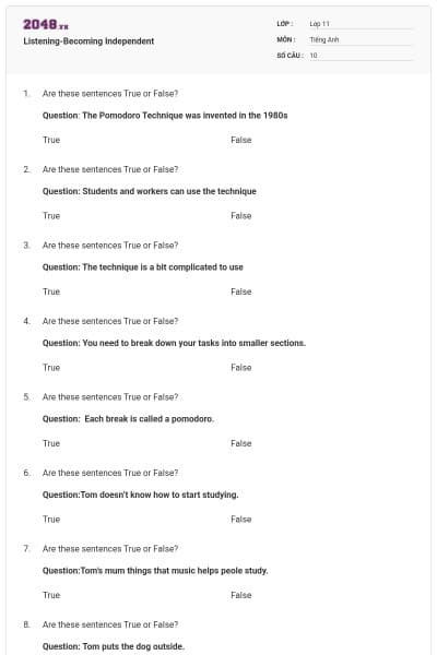 Listening-Becoming Independent