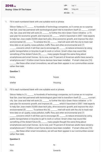 Reaing- Cities Of The Future