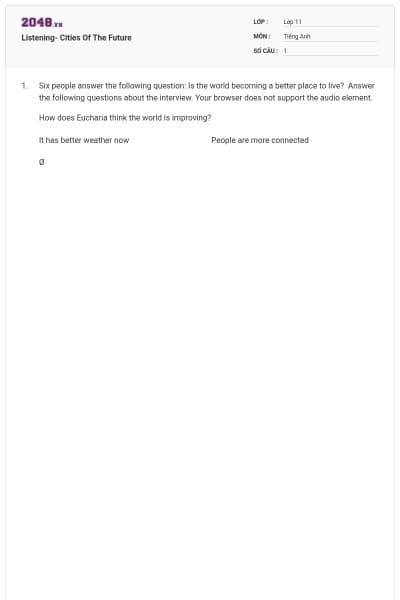 Listening- Cities Of The Future