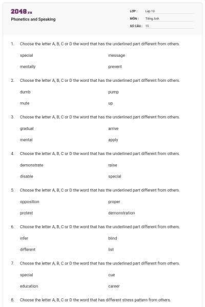 Phonetics and Speaking