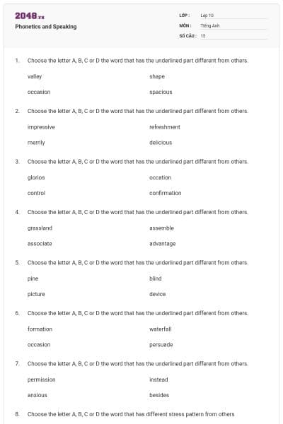 Phonetics and Speaking