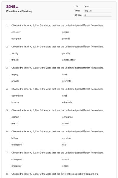 Phonetics and Speaking