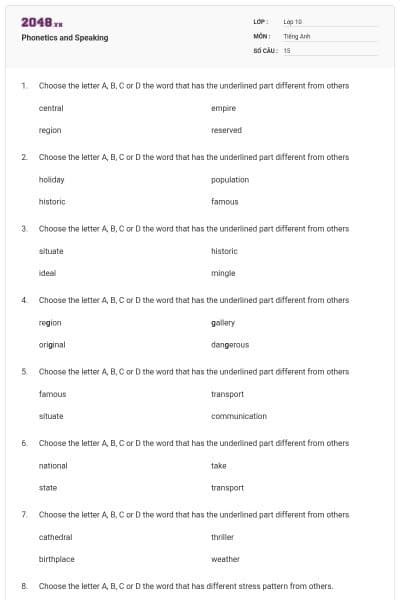 Phonetics and Speaking