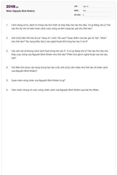 Nhàn (Nguyễn Bỉnh Khiêm)