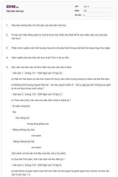 Văn bản văn học