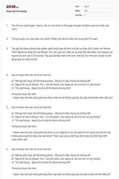 Soạn bài Cố hương