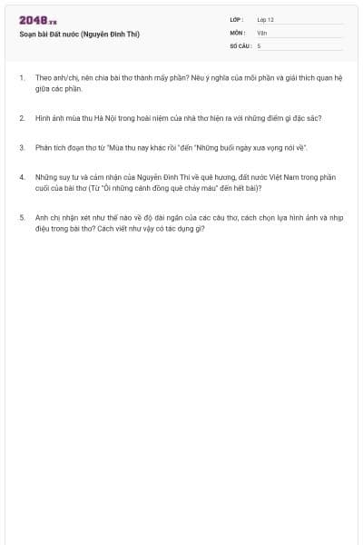 Soạn bài Đất nước (Nguyễn Đình Thi)