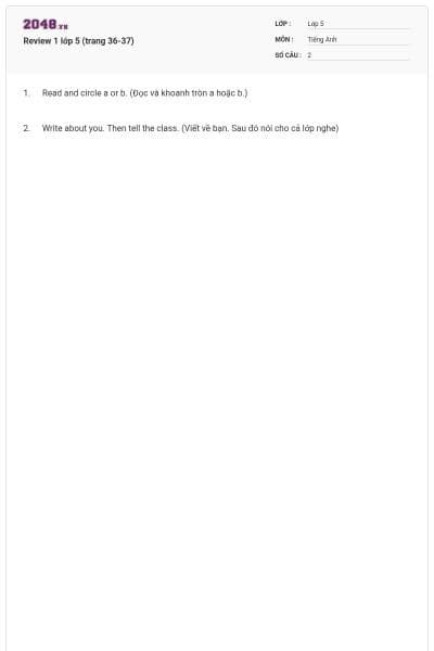 Review 1 lớp 5 (trang 36-37)