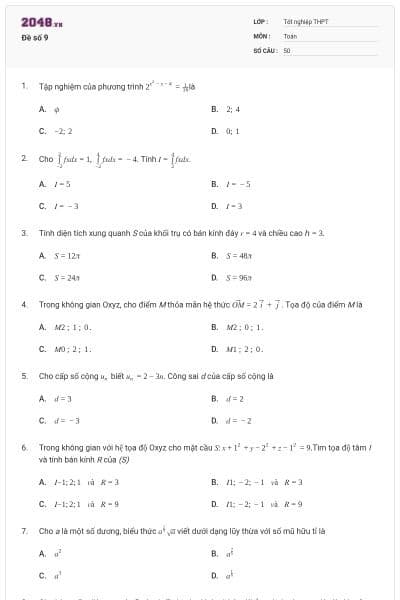 Đề số 9