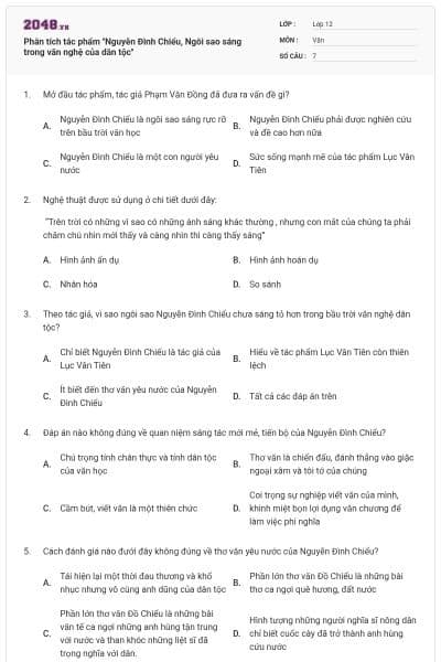 Phân tích tác phẩm "Nguyễn Đình Chiểu, Ngôi sao sáng trong văn nghệ của dân tộc"