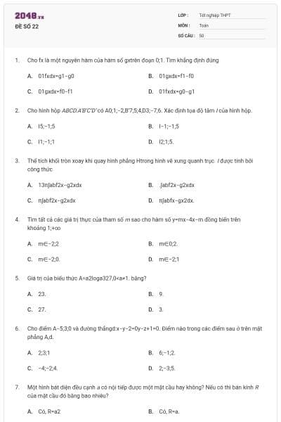ĐỀ SỐ 22