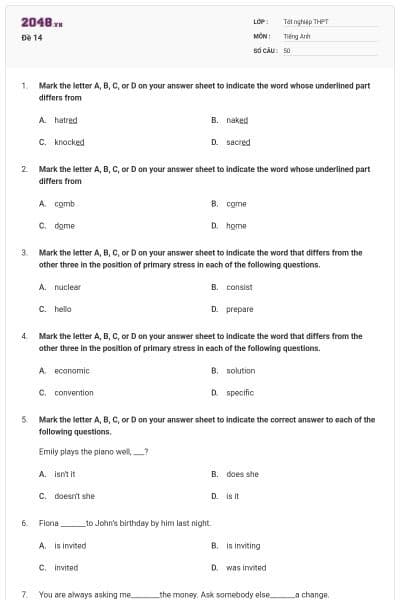 Đề 14