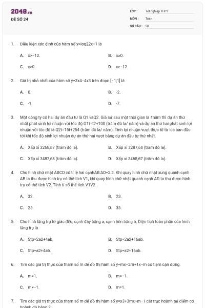 ĐỀ SỐ 24
