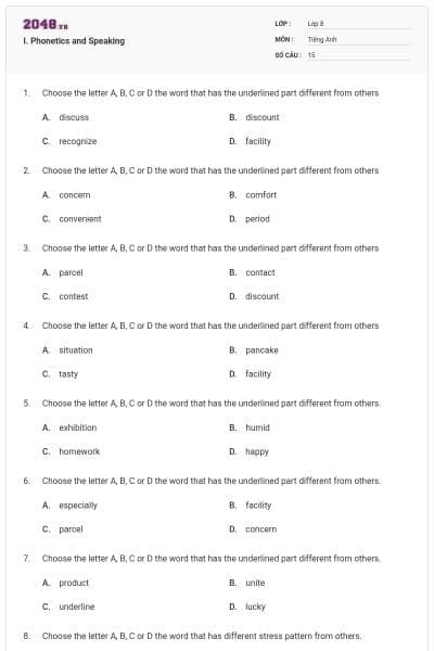 I. Phonetics and Speaking