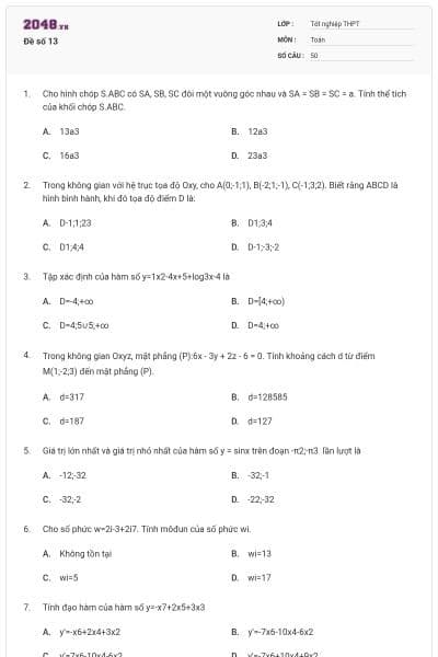 Đề số 13