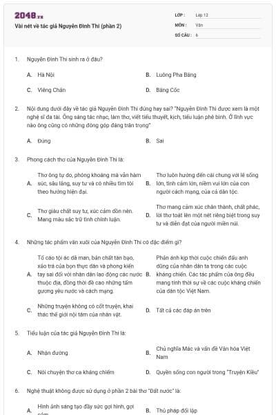 Vài nét về tác giả Nguyễn Đình Thi (phần 2)