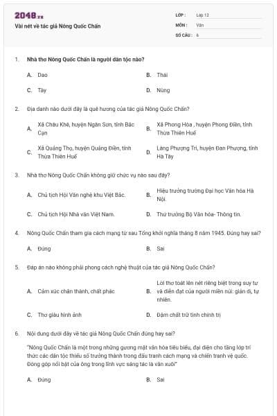 Vài nét về tác giả Nông Quốc Chấn