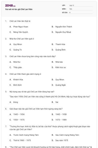 Vai nét về tác giả Chế Lan Viên