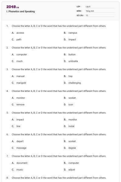 I. Phonetics and Speaking
